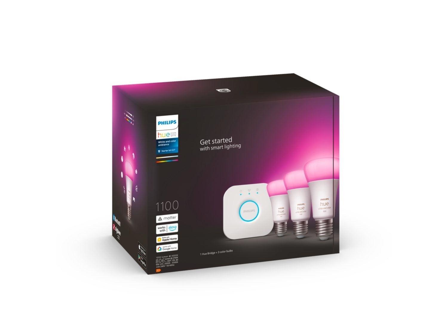 Philips Hue White and Color Ambiance starterkit E27