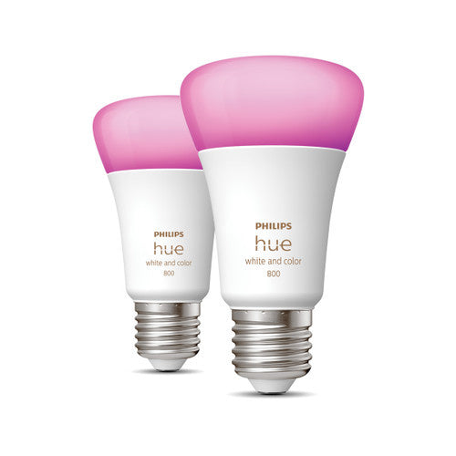 Philips Hue White and Color E27 800lm Duo pack