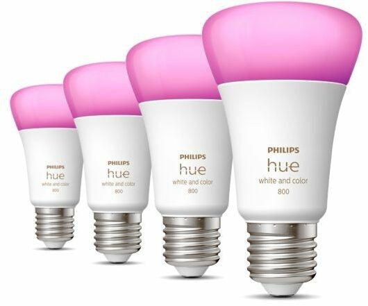 Philips Hue White en Color Ambiance E27 800 lumen Bluetooth (4-pack)