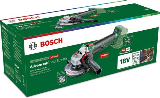 Bosch 18V haakse slijper 125mm AdvancedGrind (zonder accu)