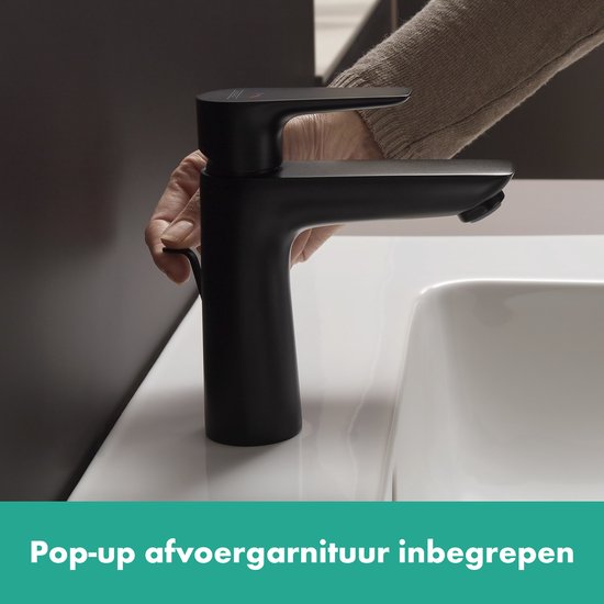 Hansgrohe Talis E 110 CoolStart Wastafelkraan Mat Zwart