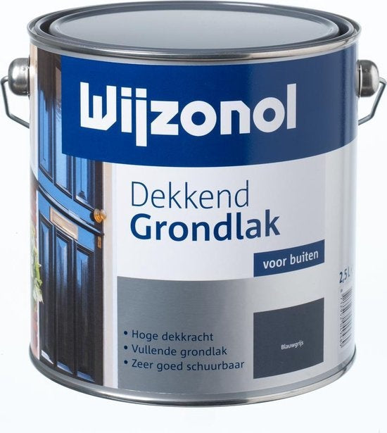 Wijzonol grondverf dekkend wit 2,5 liter