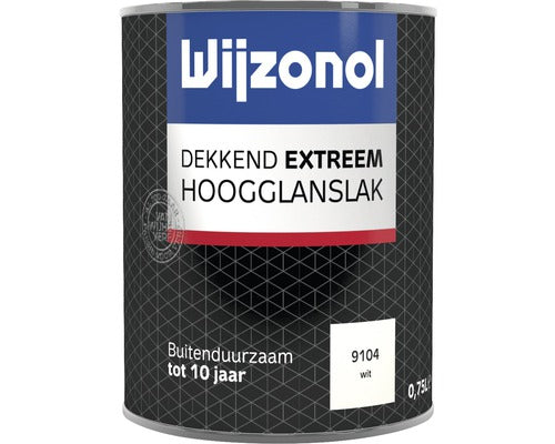 Wijzonol Dekkend Extreem wit hoogglans 750 ml