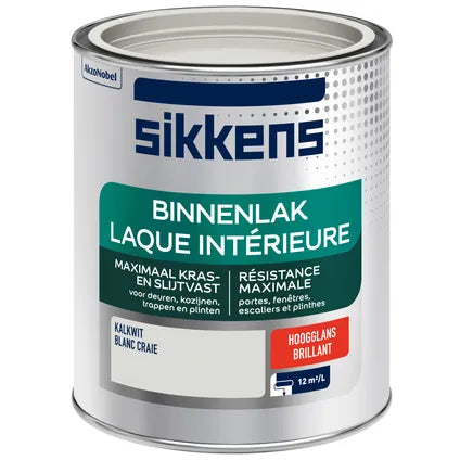 Sikkens binnenlak kalkwit hoogglans 750 ml