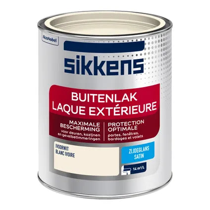 Sikkens buitenlak zijdeglans ivoorwit 750ml