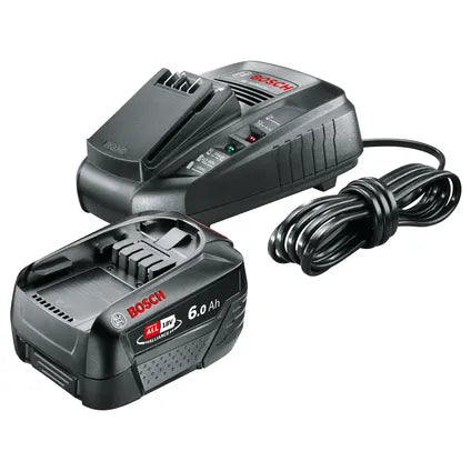 Bosch accu en lader AL 1830 CV Li-Ion 18V 6Ah