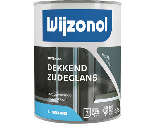 Wijzonol lak dekkend antiekgroen zijdeglans 750 ml