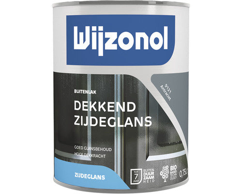 Wijzonol lak dekkend antraciet zijdeglans 750 ml