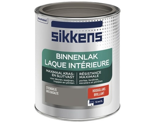 Sikkens binnenlak steengrijs hoogglans 750 ml