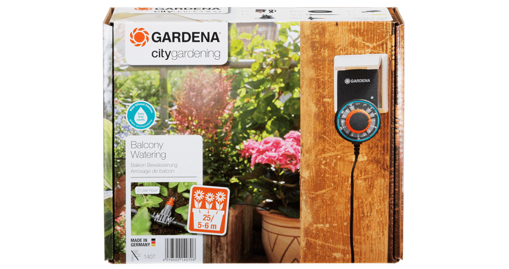 Gardena Set voor volautomatische bloembakbesproeiing