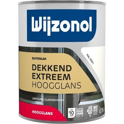 Wijzonol Dekkend Extreem ral 9001 hoogglans 750 ml