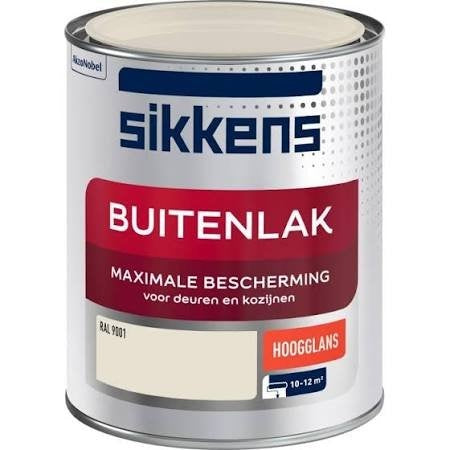 Sikkens buitenlak hoogglans RAL 9001 750 ML