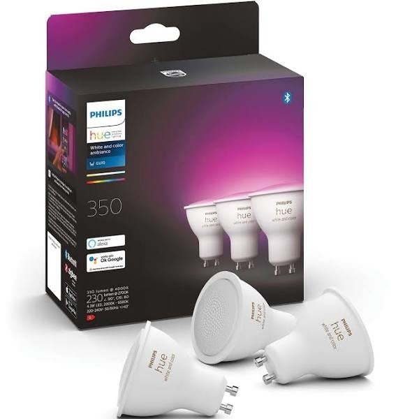 Philips Hue White and Color GU10 3-pack