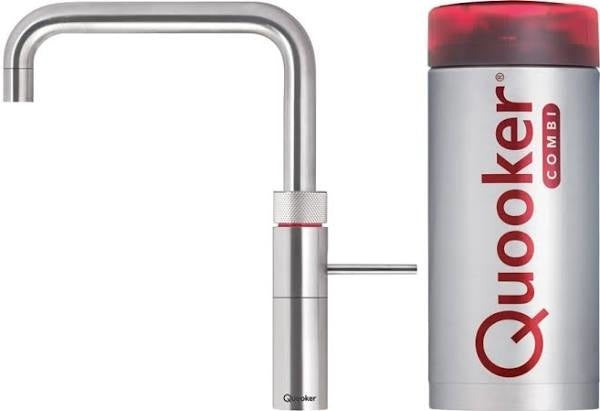 Quooker Fusion square met COMBI+ boiler 3-in-1 kraan RVS